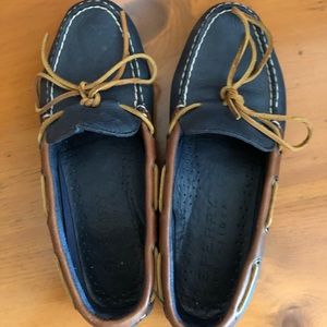 Sperry Topsider Boat Shoes Navy Leather